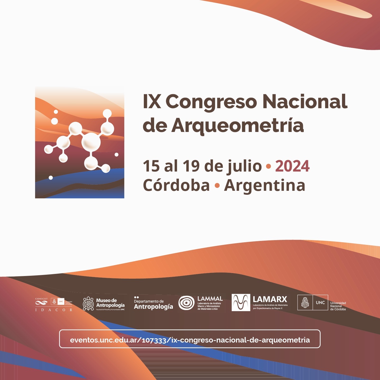 IX Congreso Nacional De Arqueometría · 15 Al 19 De Julio 2024